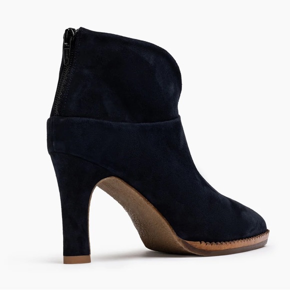 Jon Josef Navy Suede Ankle Cuff Bootie Size 5.5 - Picture 4 of 9